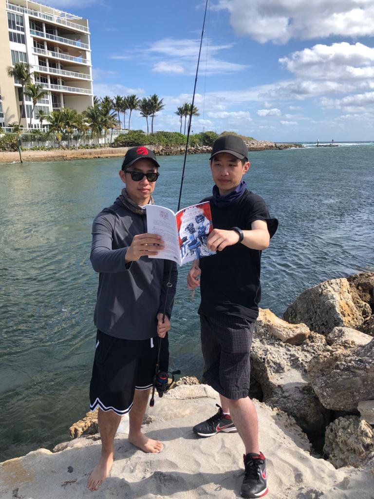 Pêcheurs à Boca Raton, Florida